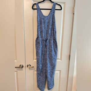 Patagonia Fleetwith Romper Jumpsuit Monkey Flower Current Blue- NWT